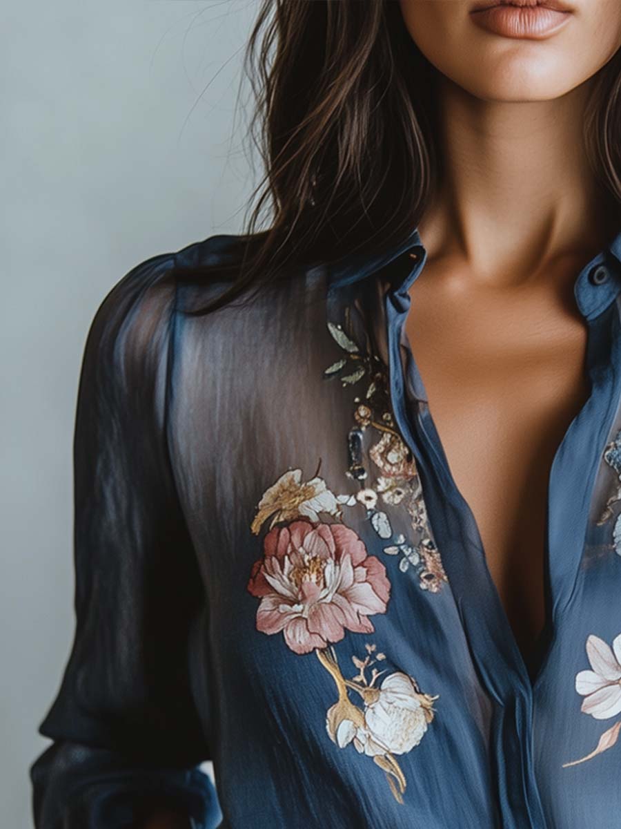 Eve – Bluzka w stylu boho chic z kwiatowym wzorem