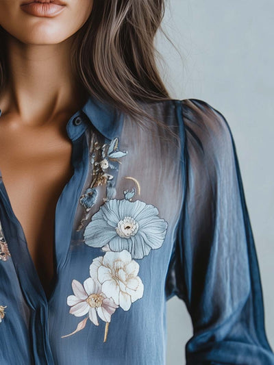 Eve – Bluzka w stylu boho chic z kwiatowym wzorem