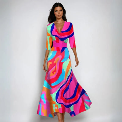 Emily | Elegancka sukienka w kwiaty