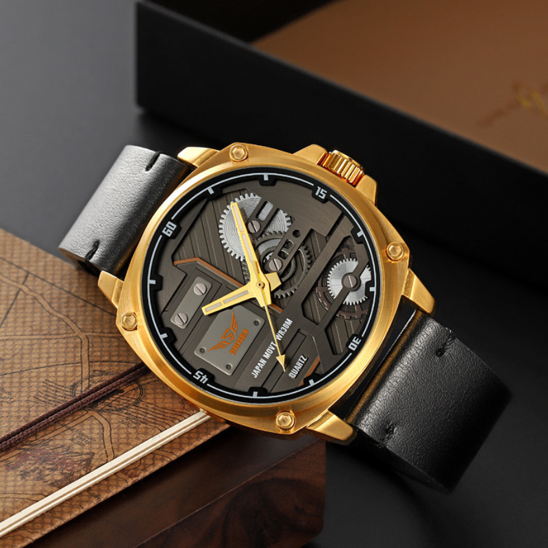 Zegarek Męski Skórzany Quartz™ - Olsen & Olsen