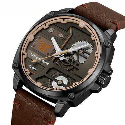 Zegarek Męski Skórzany Quartz™ - Olsen & Olsen