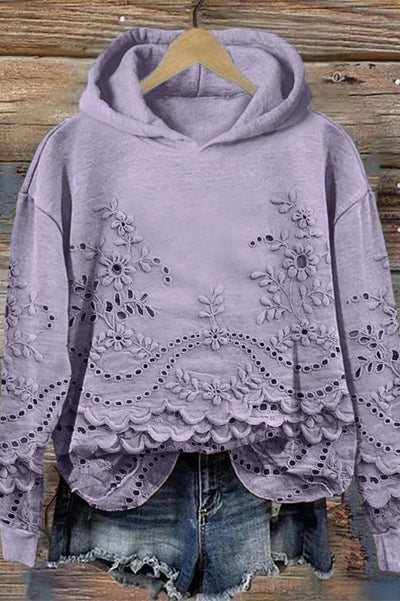 Bluza z Kapturem w Koronkę Prato