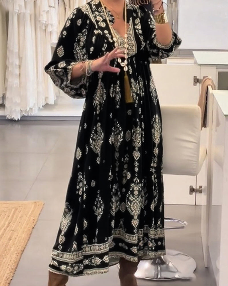 Jana – Sukienka z nadrukiem w stylu casual