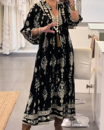 Jana – Sukienka z nadrukiem w stylu casual