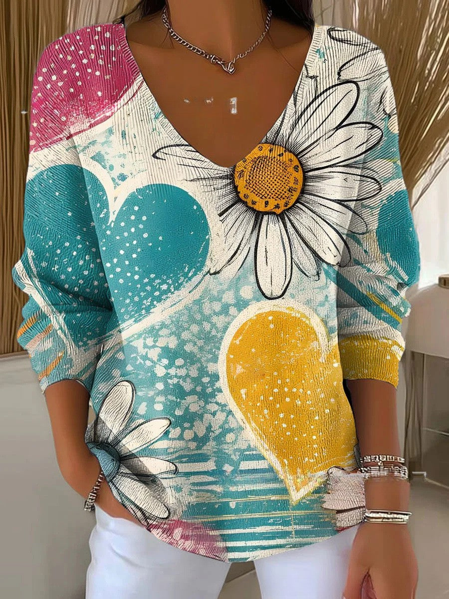 Beatrice – Sweter z dekoltem w serek