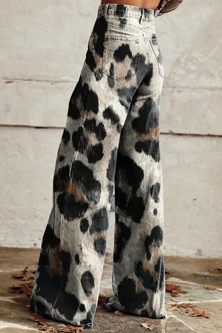 Cheetah | Spodnie Boho Vintage z Chic Wzorem