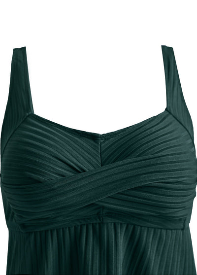 ALINA | ELEGANCKI ZESTAW TANKINI W KOLORZE TURKUSOWYM