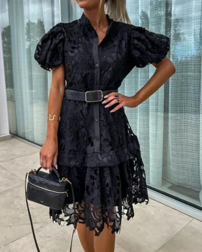 Adelina - Sukienka w stylu retro z koronką