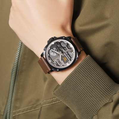 Zegarek Męski Skórzany Quartz™ - Olsen & Olsen