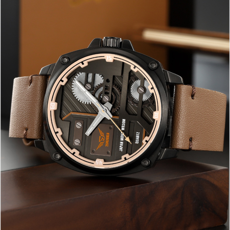 Zegarek Męski Skórzany Quartz™ - Olsen & Olsen