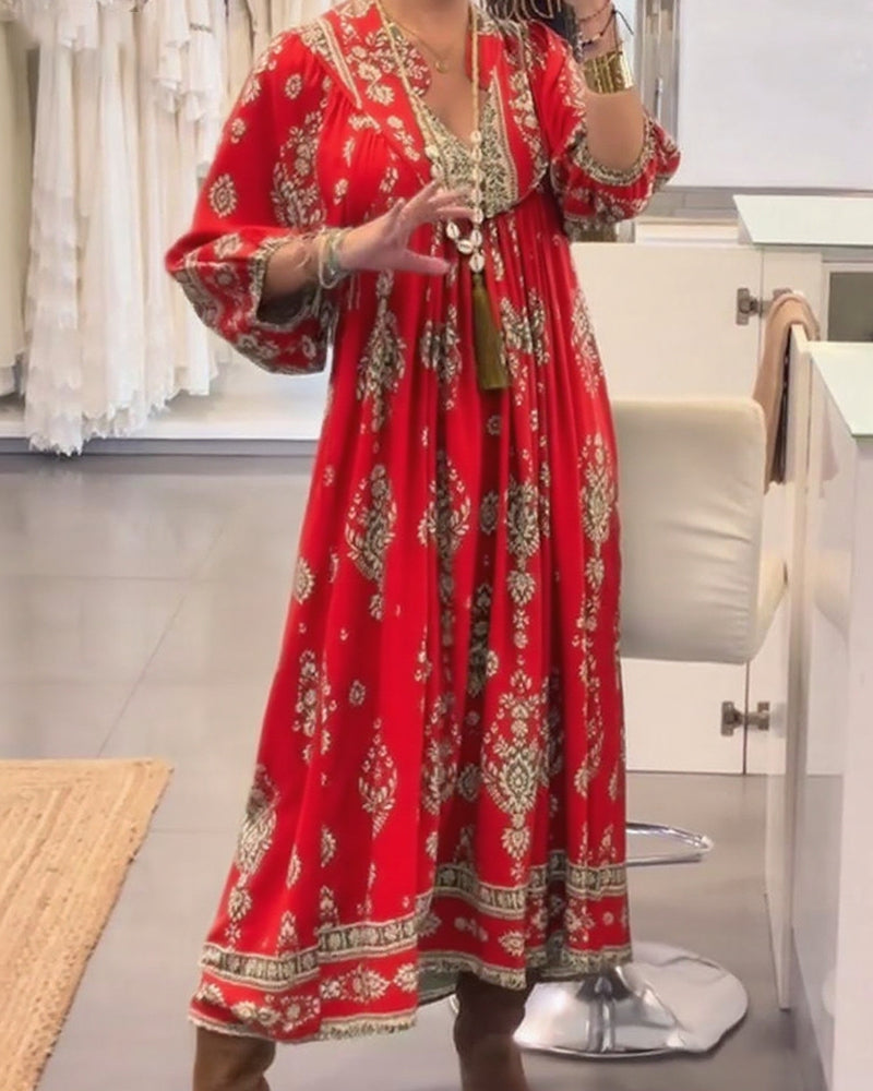 Jana – Sukienka z nadrukiem w stylu casual