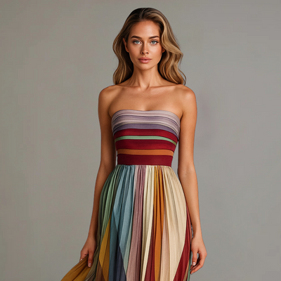 Giulia - Długa sukienka casual