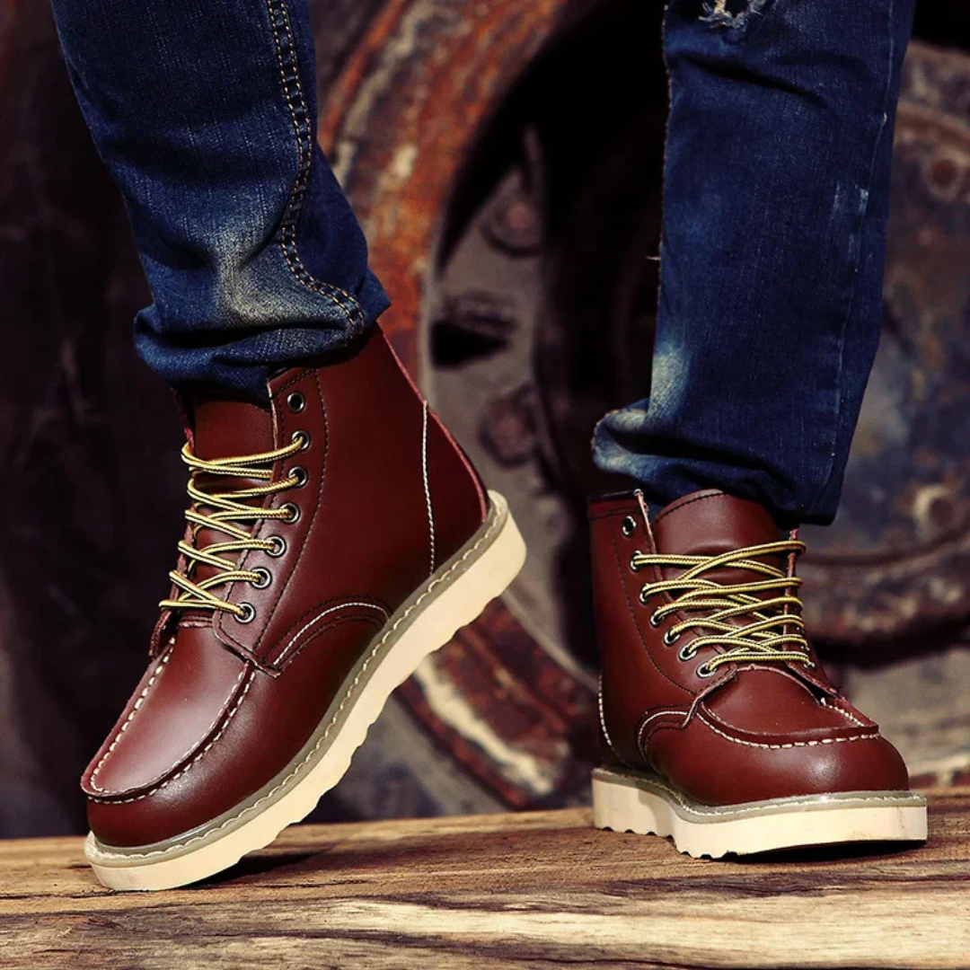 Cole™ | Skórzane botki vintage