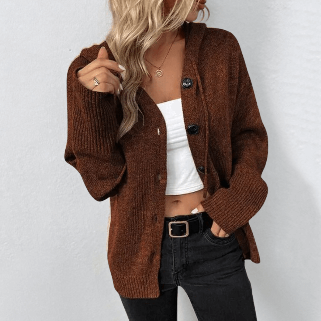 Brittan | Sweter z guzikami