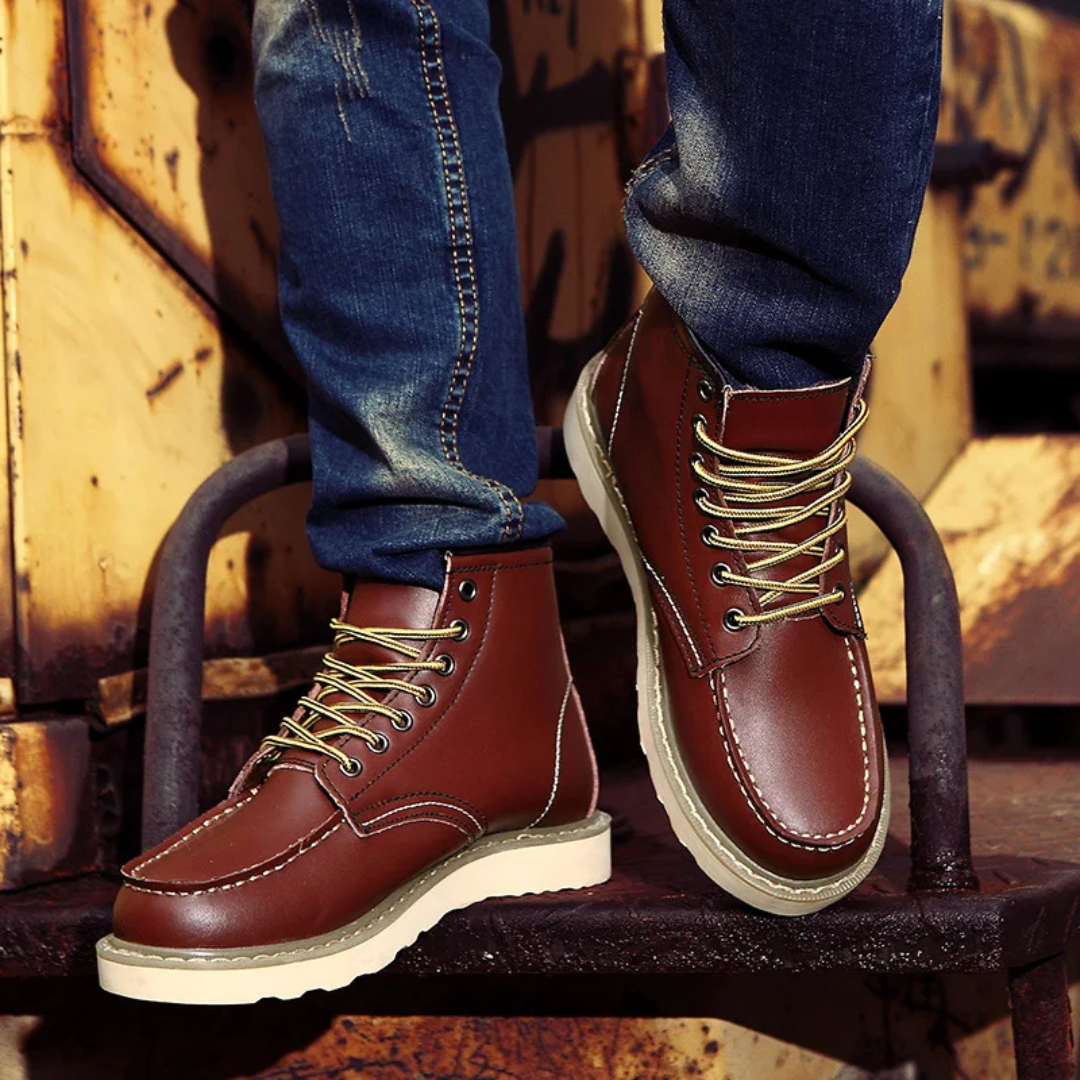 Cole™ | Skórzane botki vintage