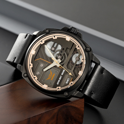 Zegarek Męski Skórzany Quartz™ - Olsen & Olsen