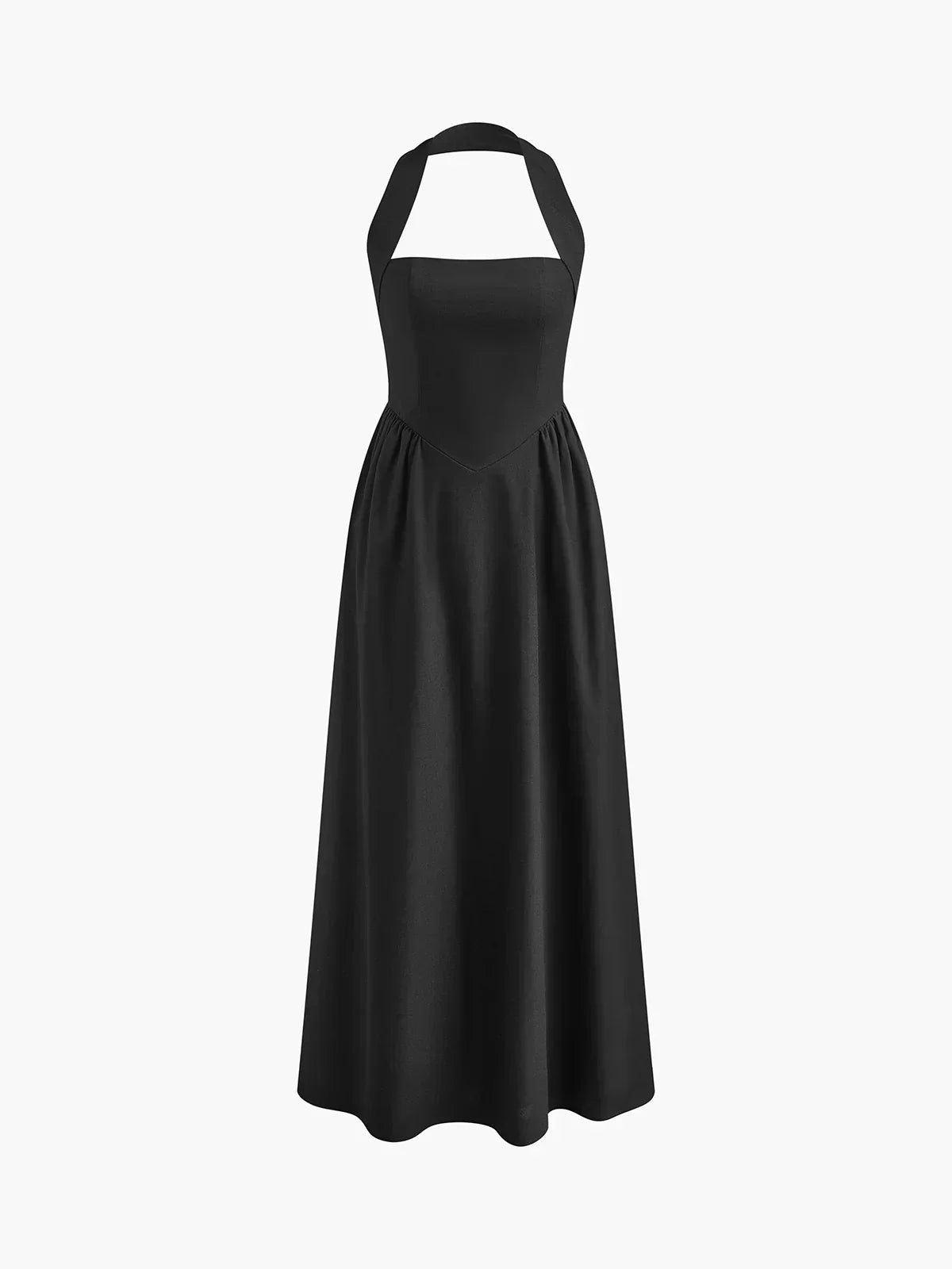 Ayşe® | Prosta i elegancka sukienka maxi w kształcie litery A z bawełny i lnu