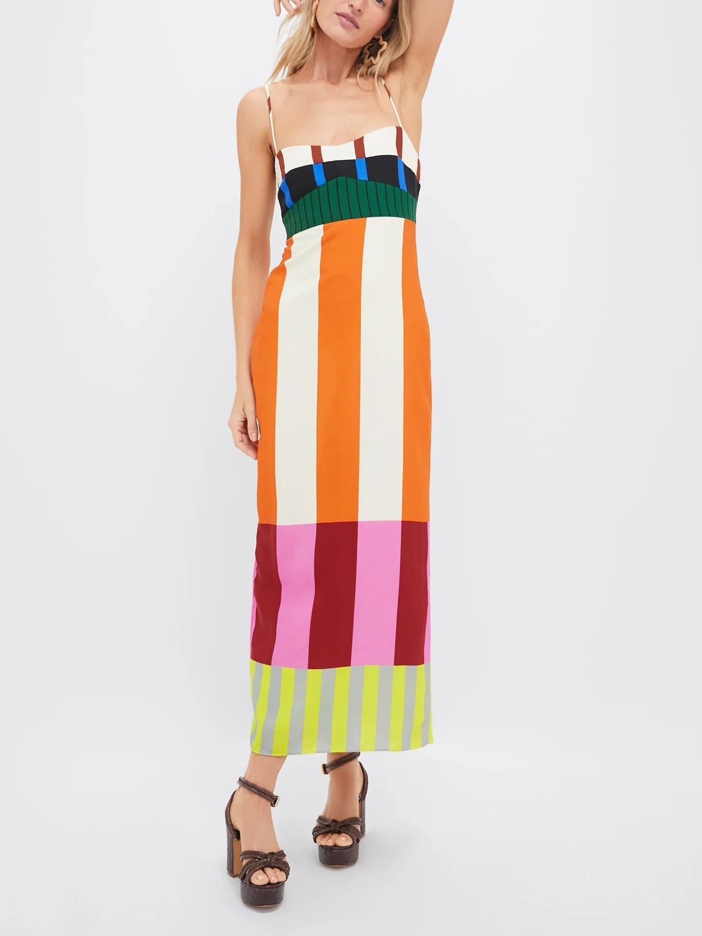 Paloma - Sukienka maxi w paski