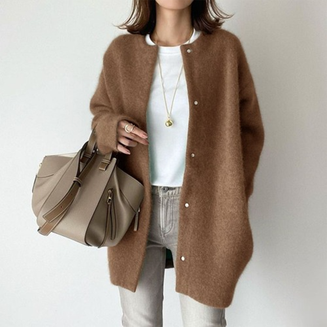 Amandine | Elegancki kardigan warstwowy