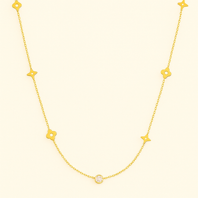 CARRIE Złoty Klee Ketting