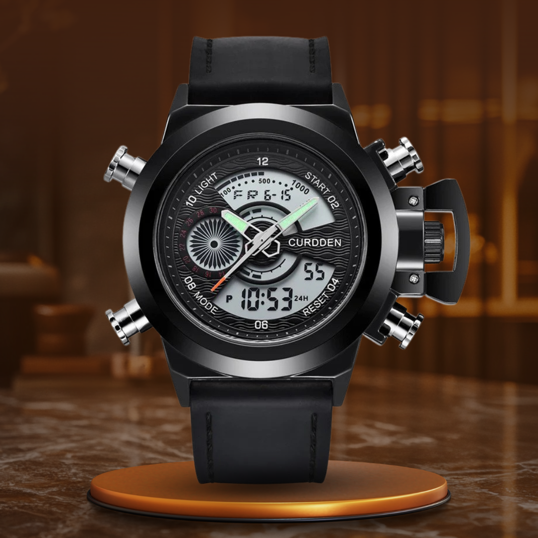 Zegarek Chronograf Mody z Podwójnym Czasem Ur™ Olsen & Olsen