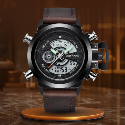 Zegarek Chronograf Mody z Podwójnym Czasem Ur™ Olsen & Olsen