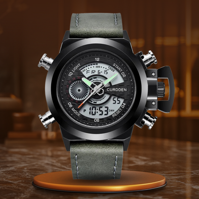 Zegarek Chronograf Mody z Podwójnym Czasem Ur™ Olsen & Olsen