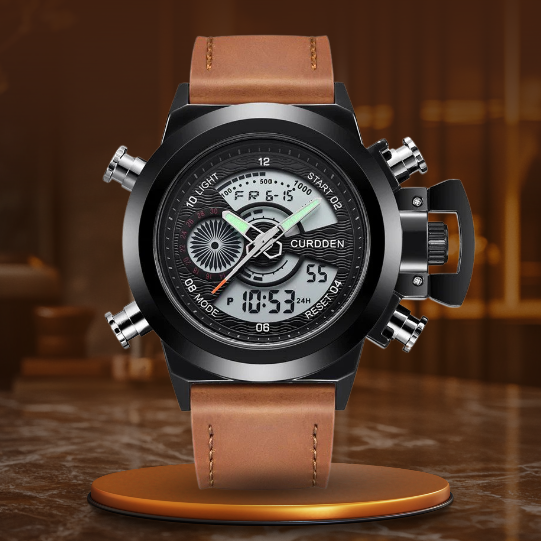 Zegarek Chronograf Mody z Podwójnym Czasem Ur™ Olsen & Olsen