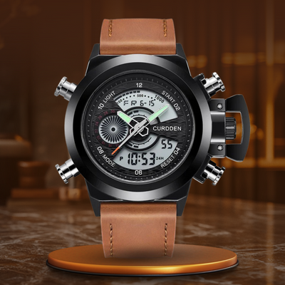 Zegarek Chronograf Mody z Podwójnym Czasem Ur™ Olsen & Olsen