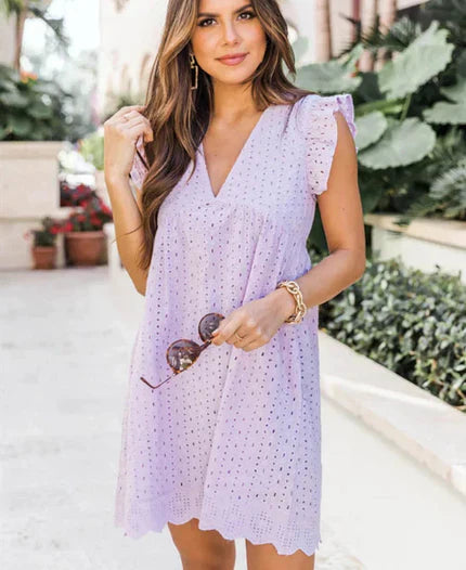 Penelope | Elegancka Sukienka Koronkowa z Kieszeniami