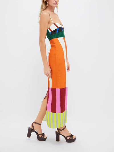 Paloma - Sukienka maxi w paski