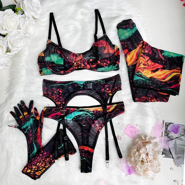 Valérie™ | Zestaw bielizny 5 części Tie Dye