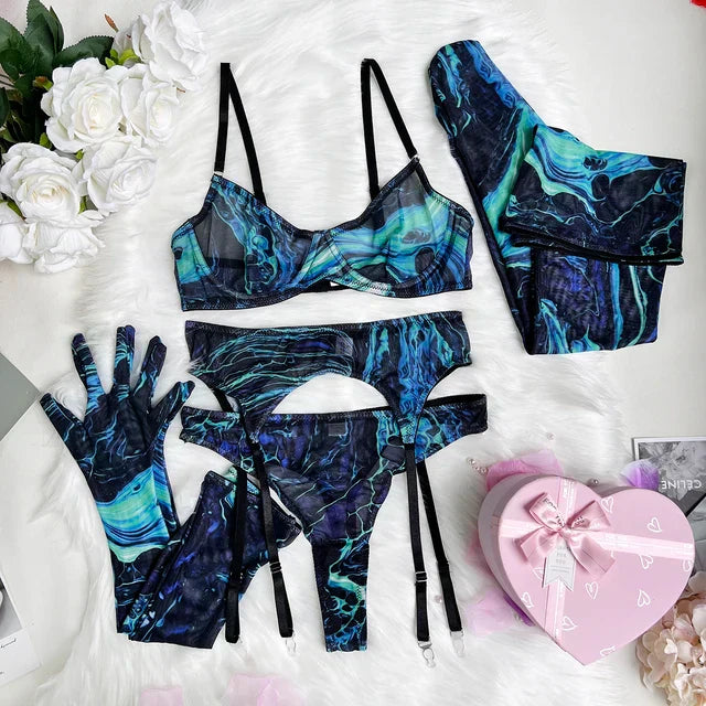 Valérie™ | Zestaw bielizny 5 części Tie Dye