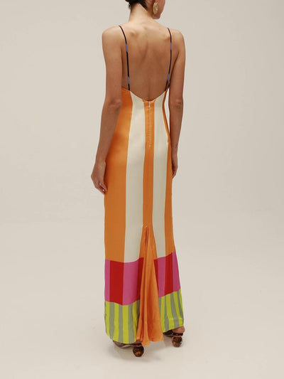 Paloma - Sukienka maxi w paski