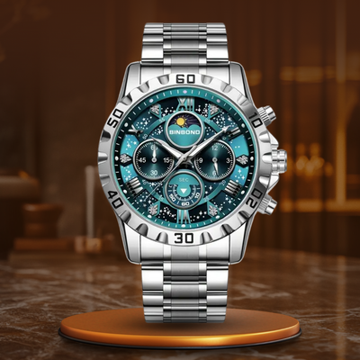 Luksusowy Zegarek Chronograf z Metalową Bransoletą™ - Olsen & Olsen