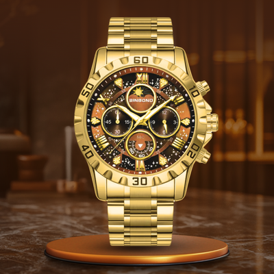 Luksusowy Zegarek Chronograf z Metalową Bransoletą™ - Olsen & Olsen