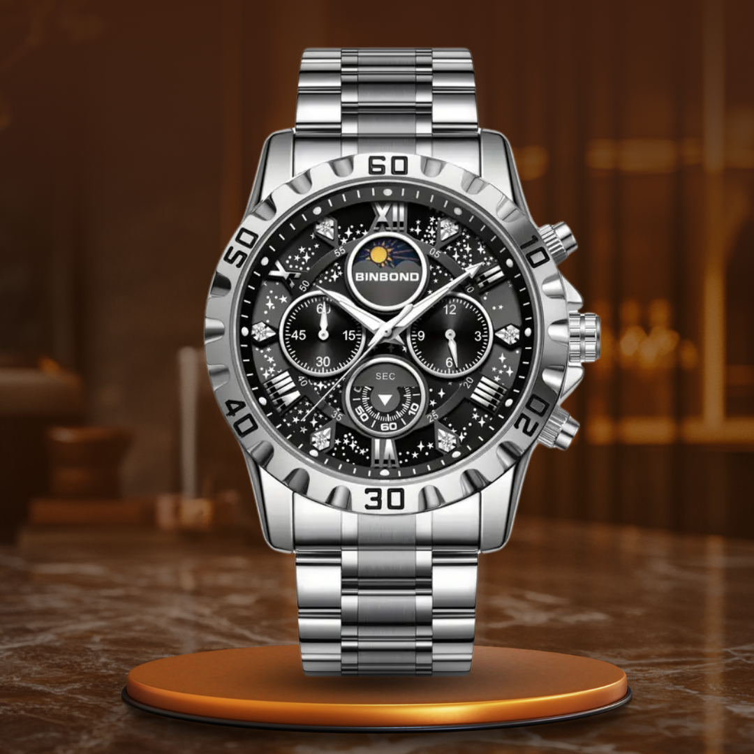 Luksusowy Zegarek Chronograf z Metalową Bransoletą™ - Olsen & Olsen
