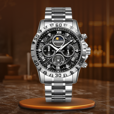 Luksusowy Zegarek Chronograf z Metalową Bransoletą™ - Olsen & Olsen