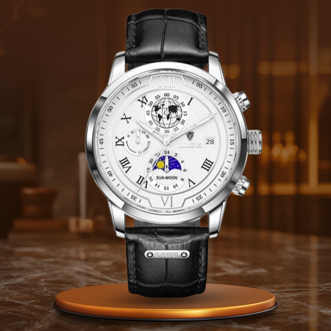Zegarek Chronograf z Premium Skórą™ - Olsen & Olsen