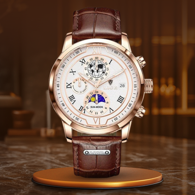 Zegarek Chronograf z Premium Skórą™ - Olsen & Olsen