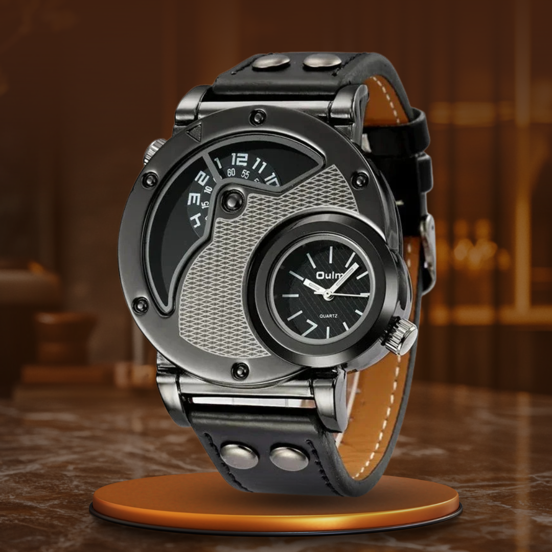 Zegarek Kwarcowy Dual Time de Luxe™ Olsen & Olsen
