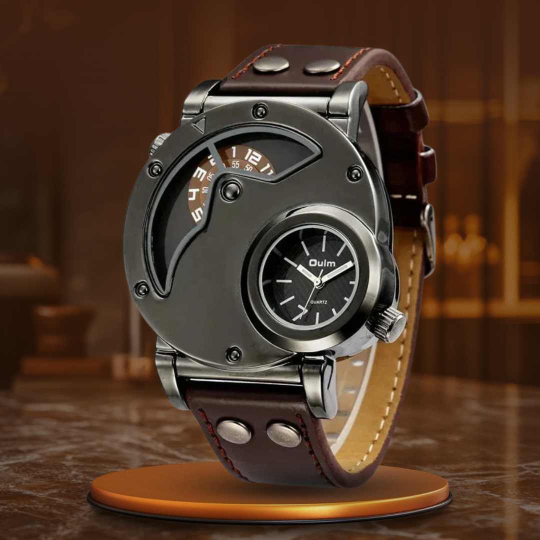 Zegarek Kwarcowy Dual Time de Luxe™ Olsen & Olsen