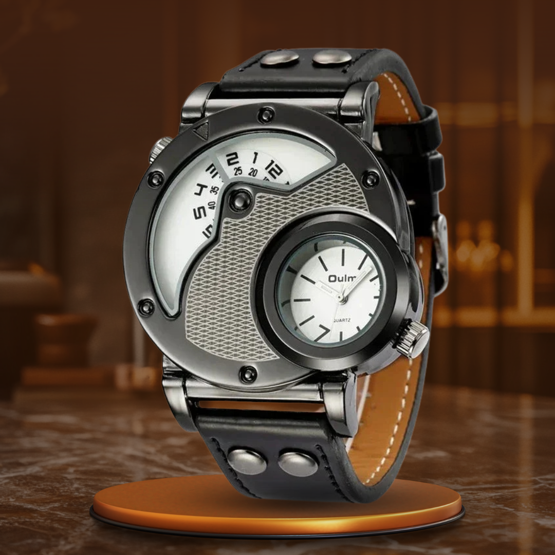 Zegarek Kwarcowy Dual Time de Luxe™ Olsen & Olsen