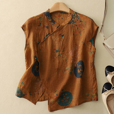 Top lniany Amanda - Włoski design