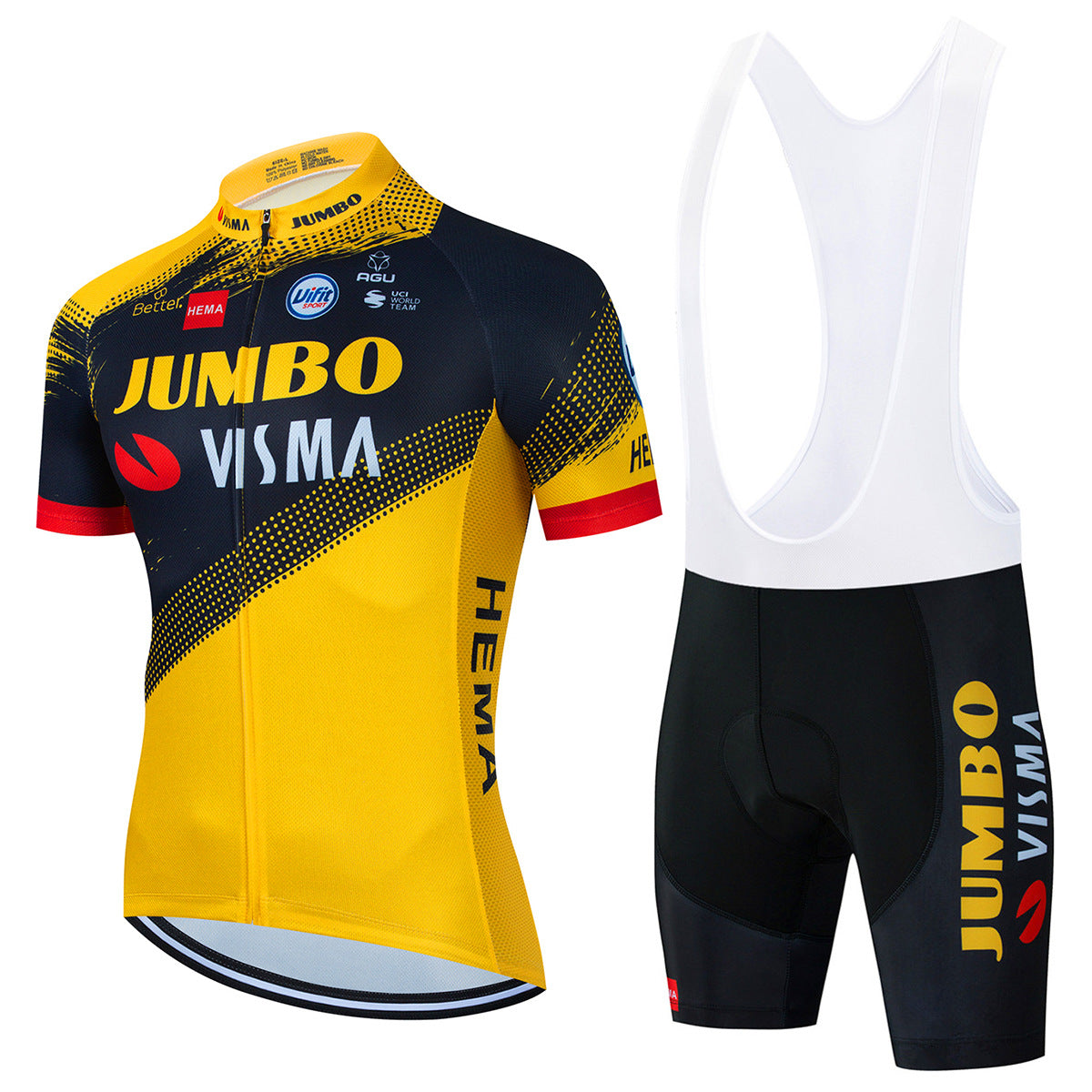 Jumbo Visma - Profesjonalny zestaw koszulki rowerowej