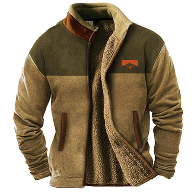 Savrani - Męska kurtka casual z polaru