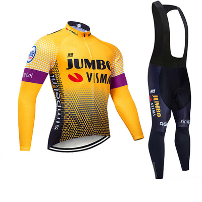 Jumbo - Profesjonalny zestaw z długimi rękawami do jazdy na rowerze