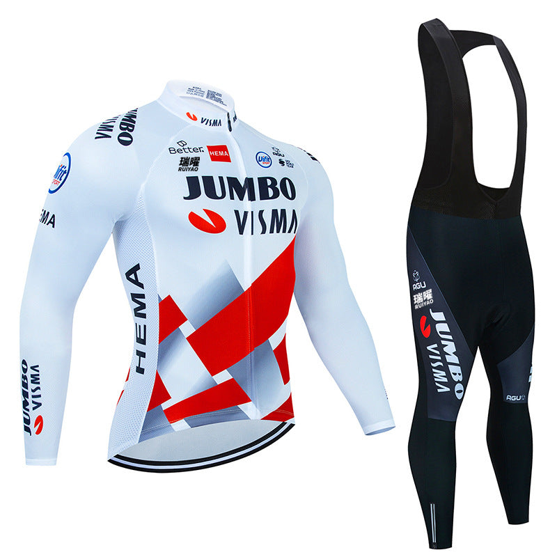 Jumbo - Profesjonalny zestaw z długimi rękawami do jazdy na rowerze