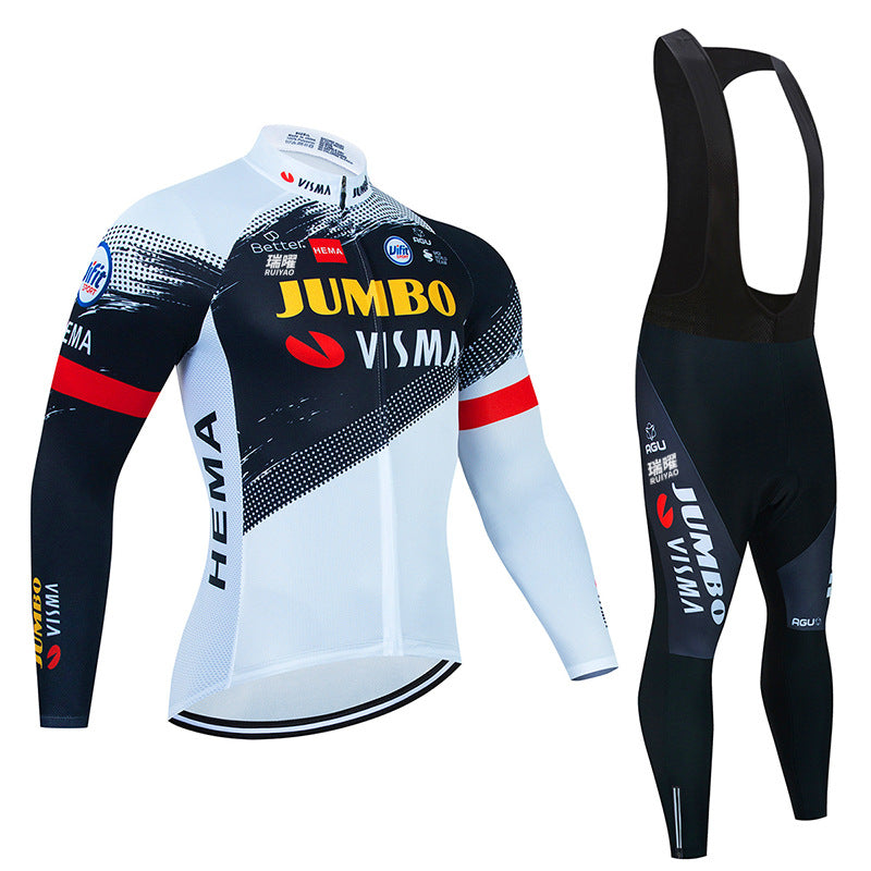 Jumbo - Profesjonalny zestaw z długimi rękawami do jazdy na rowerze