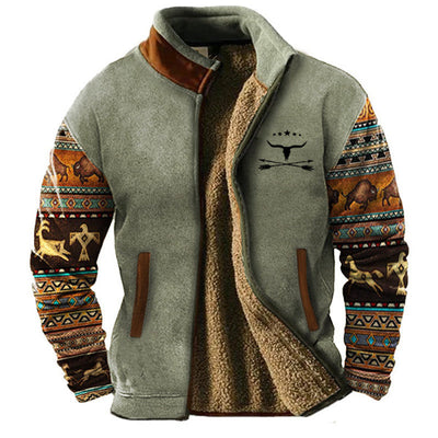 Savrani - Męska kurtka casual z polaru